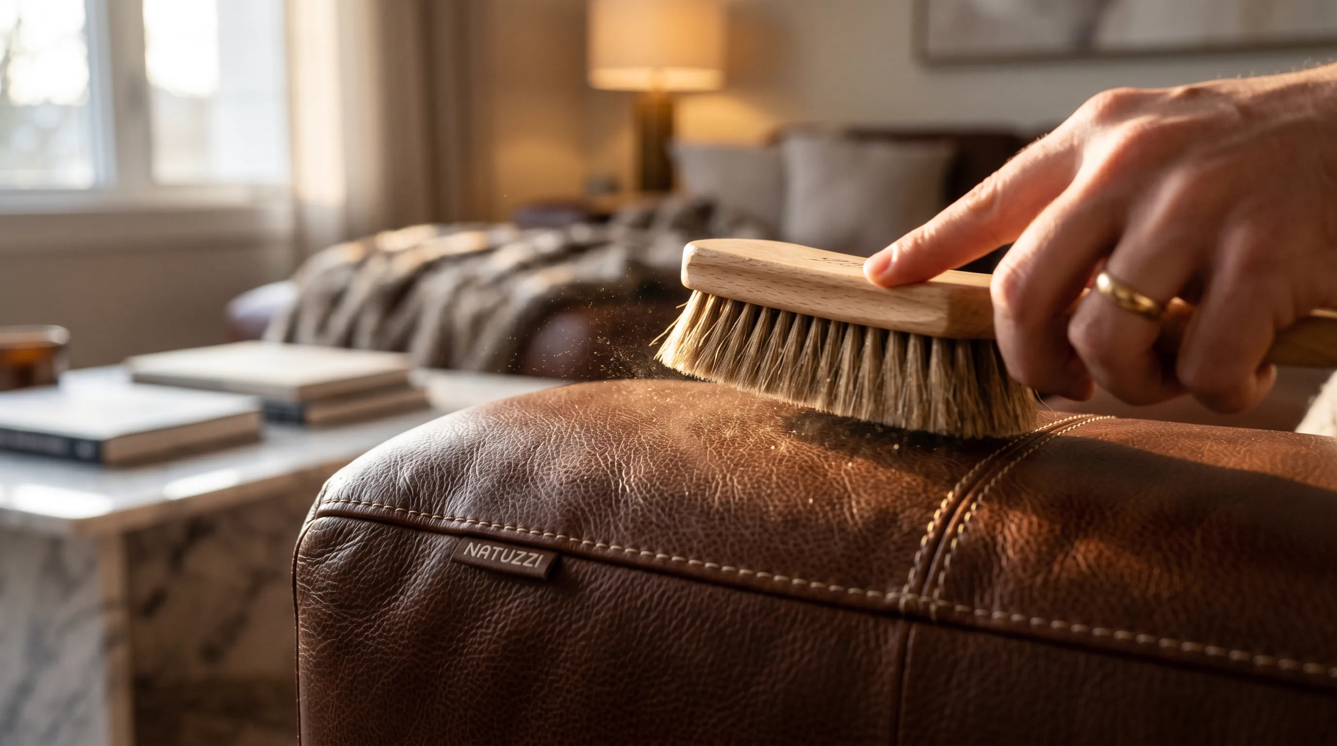 pH balance leather care