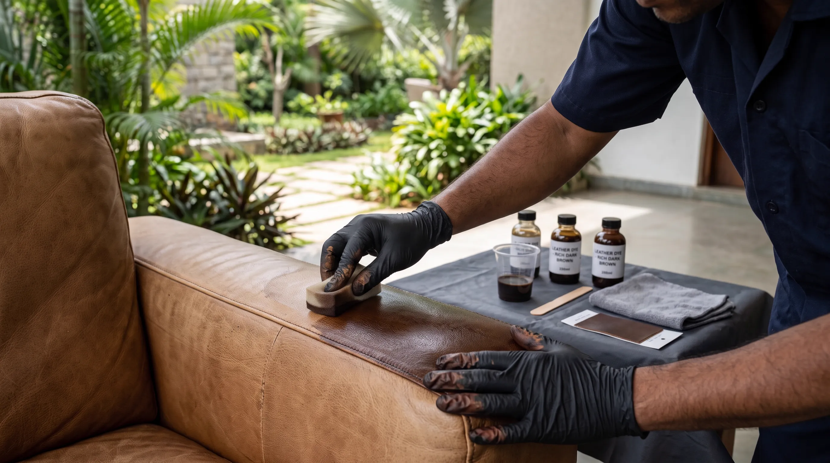 Leather conditioning slot at your Kolkata home