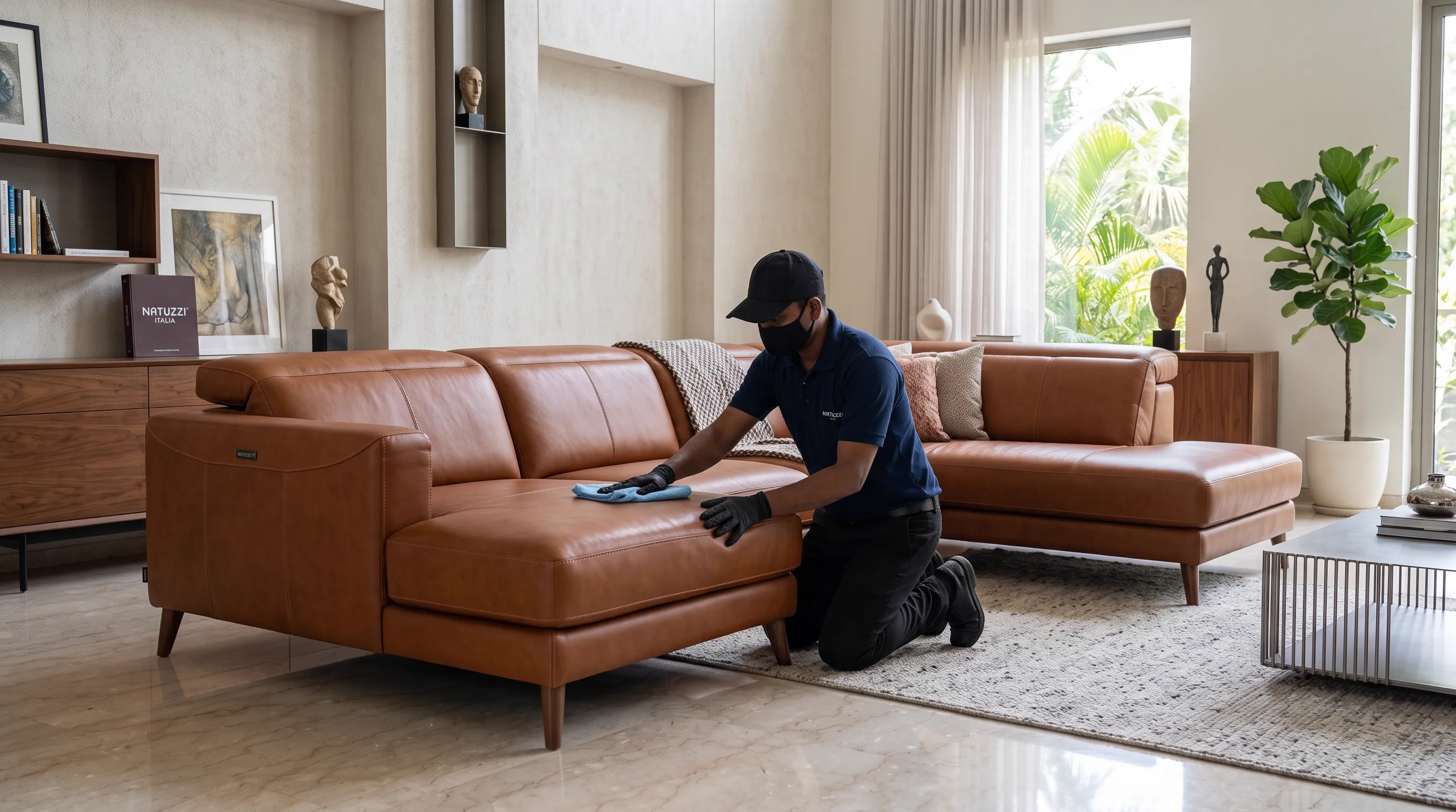 Free leather sofa diagnosis Gurugram
