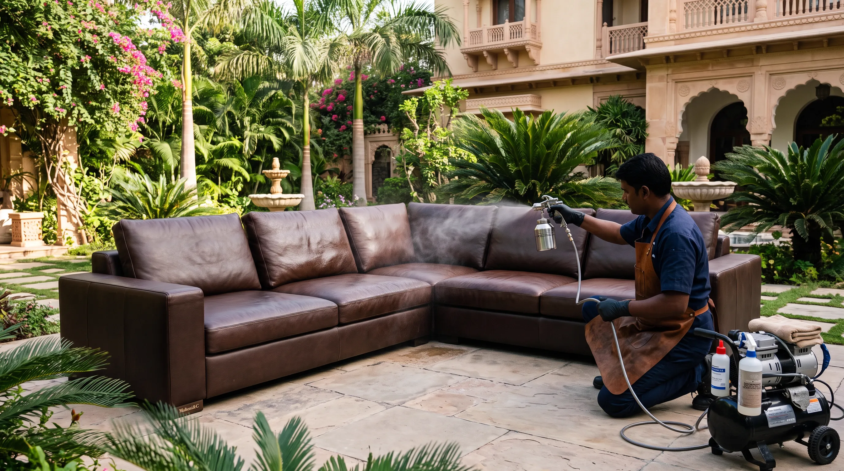 No-surprise pricing leather sofa Gurugram